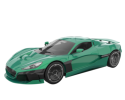 Sport car isolated on transparent background. 3d rendering - illustration png