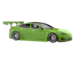 Sport car isolated on transparent background. 3d rendering - illustration png