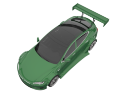 sport auto geïsoleerd Aan transparant achtergrond. 3d renderen - illustratie png