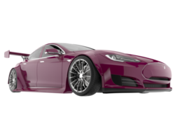 voiture de sport isolée sur fond transparent. rendu 3d - illustration png