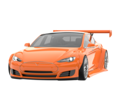 Sport car isolated on transparent background. 3d rendering - illustration png