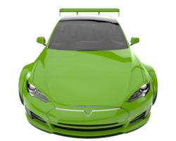 Sport car isolated on transparent background. 3d rendering - illustration png