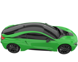 sport auto geïsoleerd Aan transparant achtergrond. 3d renderen - illustratie png