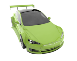 Sport car isolated on transparent background. 3d rendering - illustration png