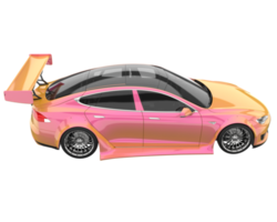 Sport car isolated on transparent background. 3d rendering - illustration png