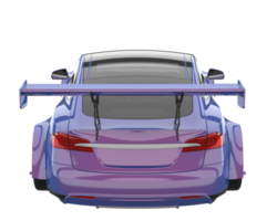 Sport car isolated on transparent background. 3d rendering - illustration png