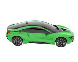 voiture de sport isolée sur fond transparent. rendu 3d - illustration png