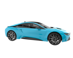 voiture de sport isolée sur fond transparent. rendu 3d - illustration png