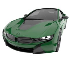 Sport car isolated on transparent background. 3d rendering - illustration png