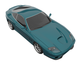 voiture de sport isolée sur fond transparent. rendu 3d - illustration png