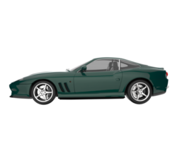 carro esporte isolado em fundo transparente. renderização 3D - ilustração png