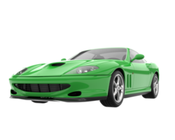 carro esporte isolado em fundo transparente. renderização 3D - ilustração png