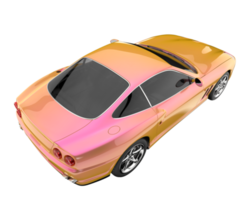 carro esporte isolado em fundo transparente. renderização 3D - ilustração png