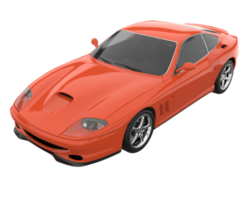 carro esporte isolado em fundo transparente. renderização 3D - ilustração png