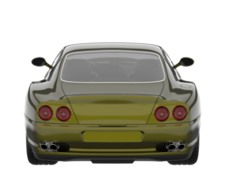 voiture de sport isolée sur fond transparent. rendu 3d - illustration png