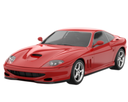 Sport car isolated on transparent background. 3d rendering - illustration png