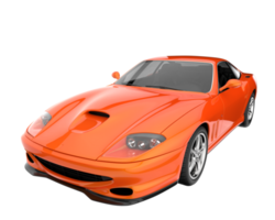 carro esporte isolado em fundo transparente. renderização 3D - ilustração png