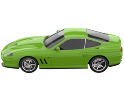 coche deportivo aislado sobre fondo transparente. Representación 3d - ilustración png