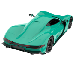 voiture de sport isolée sur fond transparent. rendu 3d - illustration png