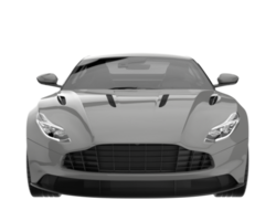 voiture de sport isolée sur fond transparent. rendu 3d - illustration png