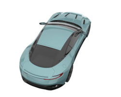 Sport car isolated on transparent background. 3d rendering - illustration png