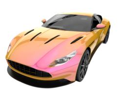 carro esporte isolado em fundo transparente. renderização 3D - ilustração png