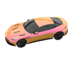 carro esporte isolado em fundo transparente. renderização 3D - ilustração png