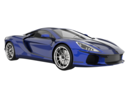 Sport car isolated on transparent background. 3d rendering - illustration png