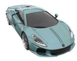 Sport car isolated on transparent background. 3d rendering - illustration png