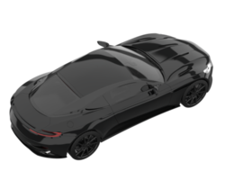 Sport car isolated on transparent background. 3d rendering - illustration png