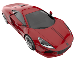 voiture de sport isolée sur fond transparent. rendu 3d - illustration png