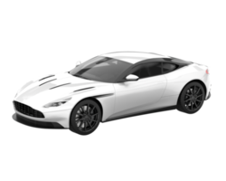 Sport car isolated on transparent background. 3d rendering - illustration png