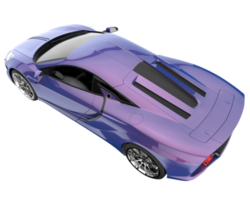 Sport car isolated on transparent background. 3d rendering - illustration png