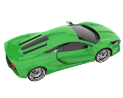 carro esporte isolado em fundo transparente. renderização 3D - ilustração png