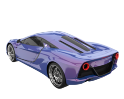 Sport car isolated on transparent background. 3d rendering - illustration png