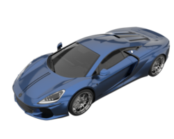 Sport car isolated on transparent background. 3d rendering - illustration png