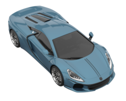 Sport car isolated on transparent background. 3d rendering - illustration png