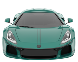 Sport car isolated on transparent background. 3d rendering - illustration png