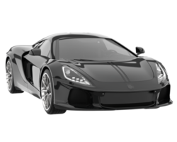 voiture de sport isolée sur fond transparent. rendu 3d - illustration png