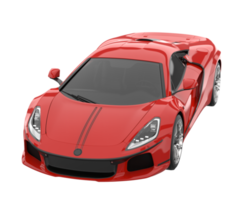 voiture de sport isolée sur fond transparent. rendu 3d - illustration png