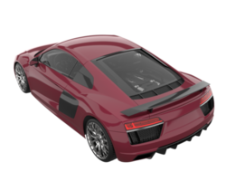 voiture de sport isolée sur fond transparent. rendu 3d - illustration png