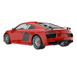 Sport car isolated on transparent background. 3d rendering - illustration png