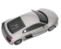 voiture de sport isolée sur fond transparent. rendu 3d - illustration png