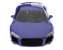 voiture de sport isolée sur fond transparent. rendu 3d - illustration png