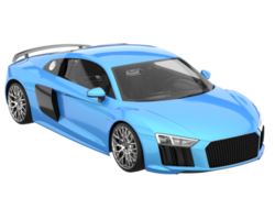 voiture de sport isolée sur fond transparent. rendu 3d - illustration png