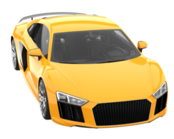 Sport car isolated on transparent background. 3d rendering - illustration png