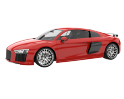 voiture de sport isolée sur fond transparent. rendu 3d - illustration png