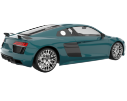 carro esporte isolado em fundo transparente. renderização 3D - ilustração png