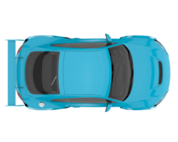 Sport car isolated on transparent background. 3d rendering - illustration png
