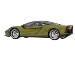 carro esporte isolado em fundo transparente. renderização 3D - ilustração png